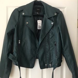 Hunter Green Moto Jacket